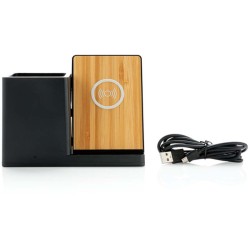 Bezdrátová nabíječka Ontario 10W z FSC bambusu a RCS rABS