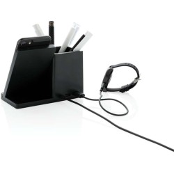 Bezdrátová nabíječka Ontario 10W z FSC bambusu a RCS rABS