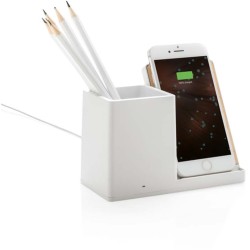 Bezdrátová nabíječka Ontario 10W z FSC bambusu a RCS rABS