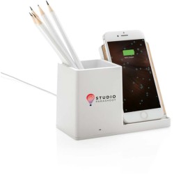 Bezdrátová nabíječka Ontario 10W z FSC bambusu a RCS rABS