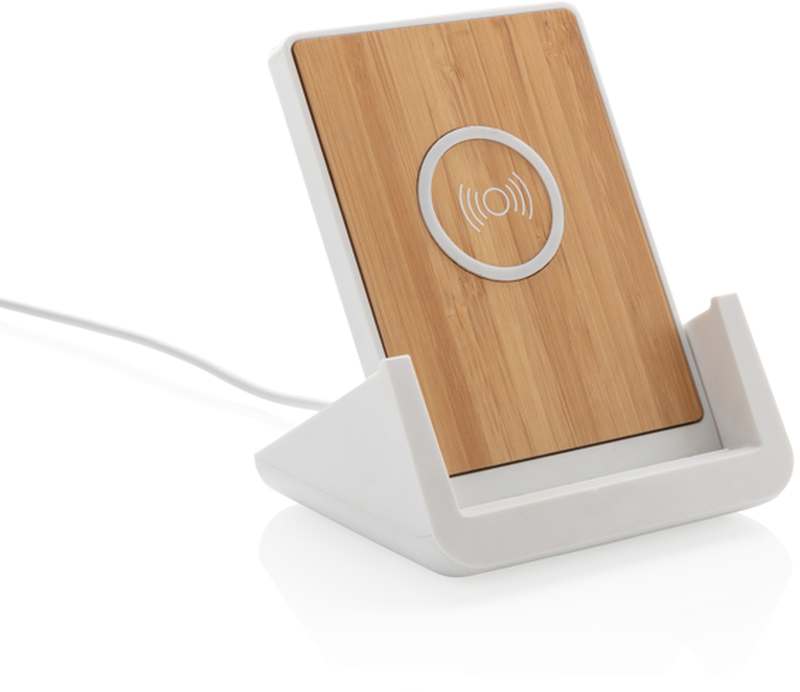 Bezdrátový stojánek Ontario 10W z FSC bambusu a RCS rABS