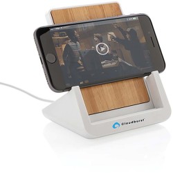 Bezdrátový stojánek Ontario 10W z FSC bambusu a RCS rABS