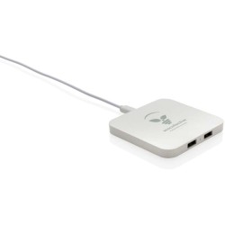 Bezdrátová nabíječka 10W s USB výstupy z RCS recykl. plastu