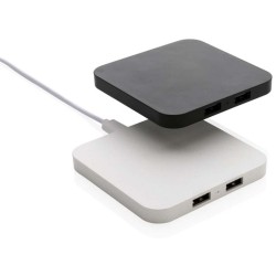 Bezdrátová nabíječka 10W s USB výstupy z RCS recykl. plastu
