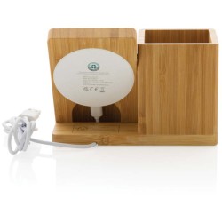 Bezdrátová nabíječka Calgary 10W z FSC bambusu