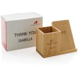 Bezdrátová nabíječka Calgary 10W z FSC bambusu