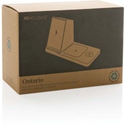 Bezdrátová nabíječka Ontario 3v1 15W z RCS RABS a bambusu