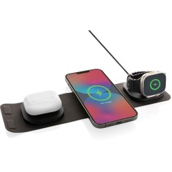 Cestovní bezdrátová nabíječka 3v1 Swiss Peak 15W z RCS RPET