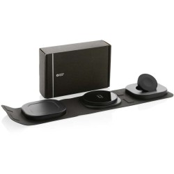 Cestovní bezdrátová nabíječka 3v1 Swiss Peak 15W z RCS RPET