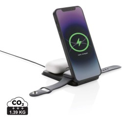 Magnetická bezdrátová nabíječka 3v1 Swiss Peak 15W z RCS PU