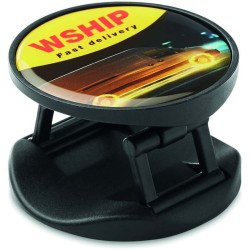 Plnobarevný skládací stojan a držák na telefon.