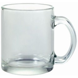 Čirý skleněný hrnek
