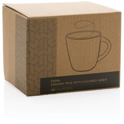 Keramický hrnek s barevným vnitřkem