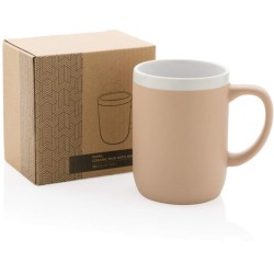 Keramický hrnek s bílým lemem