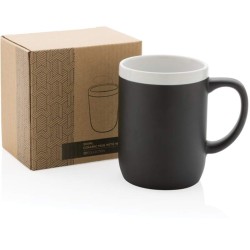 Keramický hrnek s bílým lemem