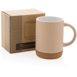 Keramický hrnek s korkovým podstavcem