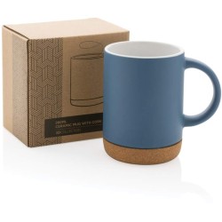 Keramický hrnek s korkovým podstavcem