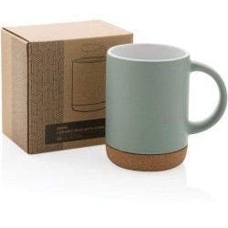 Keramický hrnek s korkovým podstavcem