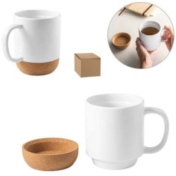 RORY SUB. Keramický hrnek s korkovým dnem 410 ml