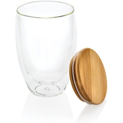 Sklenice s bambusovým víčkem 350ml