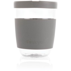 Sklenice se silikonovým víkem a úchopem Ukiyo