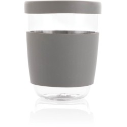 Sklenice se silikonovým víkem a úchopem Ukiyo