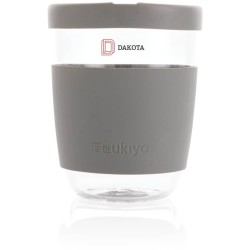 Sklenice se silikonovým víkem a úchopem Ukiyo