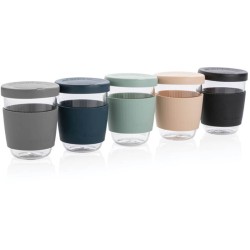 Sklenice se silikonovým víkem a úchopem Ukiyo