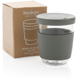 Sklenice se silikonovým víkem a úchopem Ukiyo