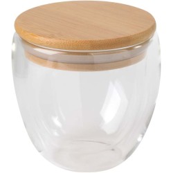 Dvouplášťová sklenice BAMBOO ART S, kapacita cca. 250 ml