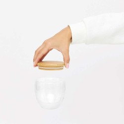 Dvouplášťová sklenice BAMBOO ART S, kapacita cca. 250 ml