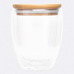 Dvouplášťová sklenice BAMBOO ART M kapacita cca. 350 ml
