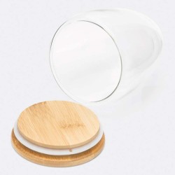 Dvouplášťová sklenice BAMBOO ART M kapacita cca. 350 ml