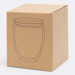 Dvouplášťová sklenice BAMBOO ART M kapacita cca. 350 ml