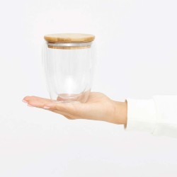 Dvouplášťová sklenice BAMBOO ART M kapacita cca. 350 ml