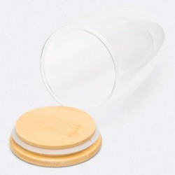 Dvouplášťová sklenice BAMBOO ART L  kapacita cca. 450 ml