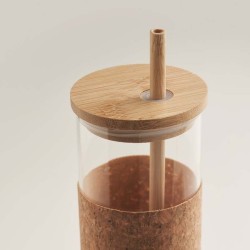 Molunge Sklenice v korku, s brčkem