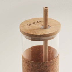 Molunge Sklenice v korku, s brčkem