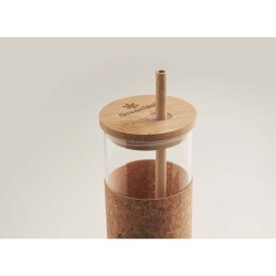 Molunge Sklenice v korku, s brčkem