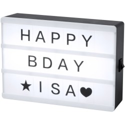 Cinemax světelná tabule na vzkazy