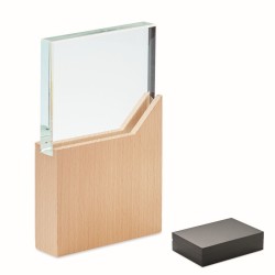 Zeal Sklěněná plaketa na podstavci