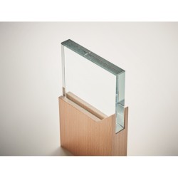 Zeal Sklěněná plaketa na podstavci