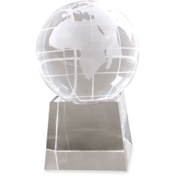 Skleněná trofej - zeměkoule