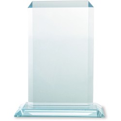 Zkosená skleněná trofej