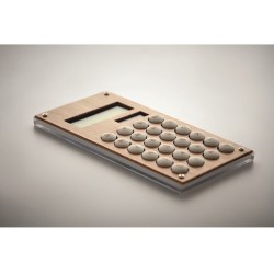 CALCUBAM 8 místná bambusová kalkulačka