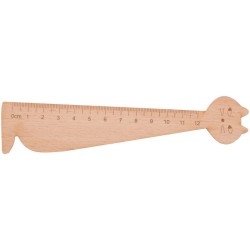 Looney dřevěné pravítko - kočka
