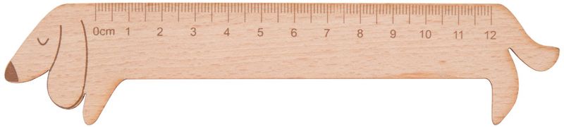 Looney dřevěné pravítko - pes