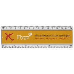 Plastové pravítko Ellison 15 cm s papírovou vložkou