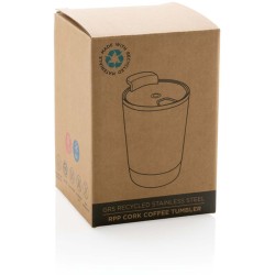 Korkový termohrnek z GRS recykl. plastu a oceli
