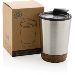 Korkový termohrnek z GRS recykl. plastu a oceli